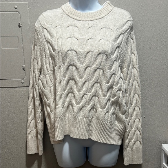 a new day Sweaters - a new day Ivory Textured Knit Sweater